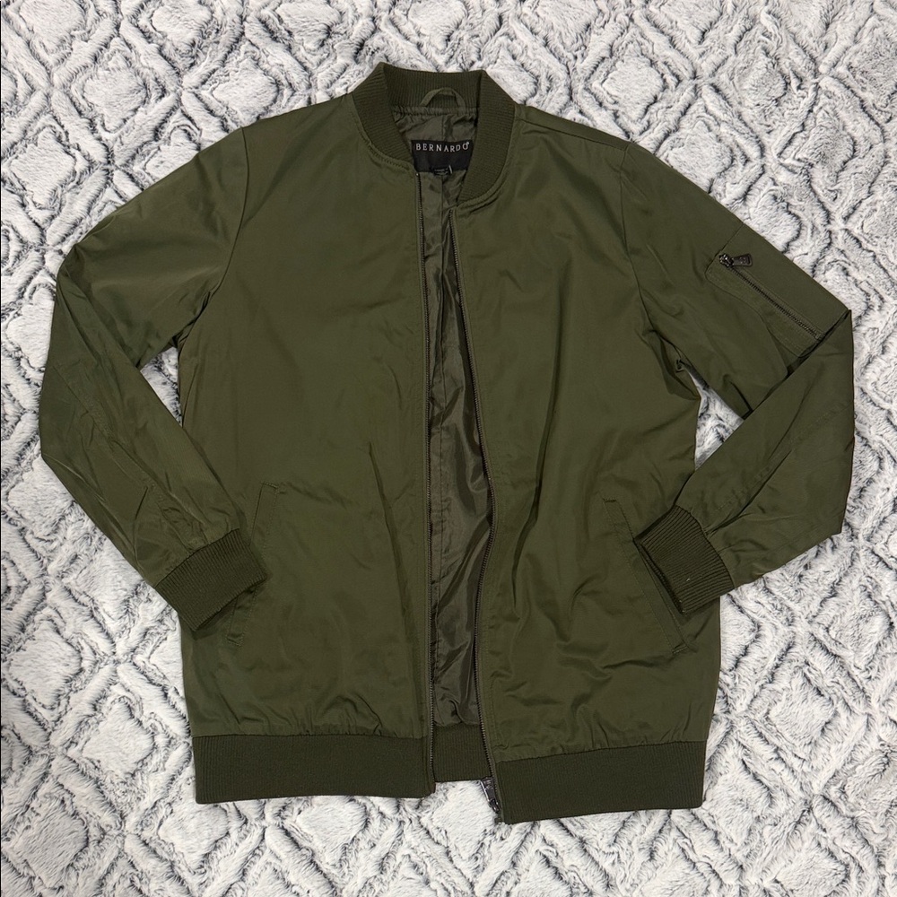 Bernardo Men's Olive Bomber Jacket
